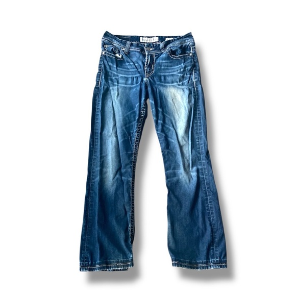 BKE Women's Boot Cut Jeans in Deep Blue - Picture 3 of 7